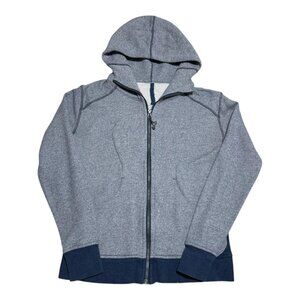 Lululemon Blue Gray Full Zip Hoodie Sweatshirt Women’s 8 (Medium)‎
